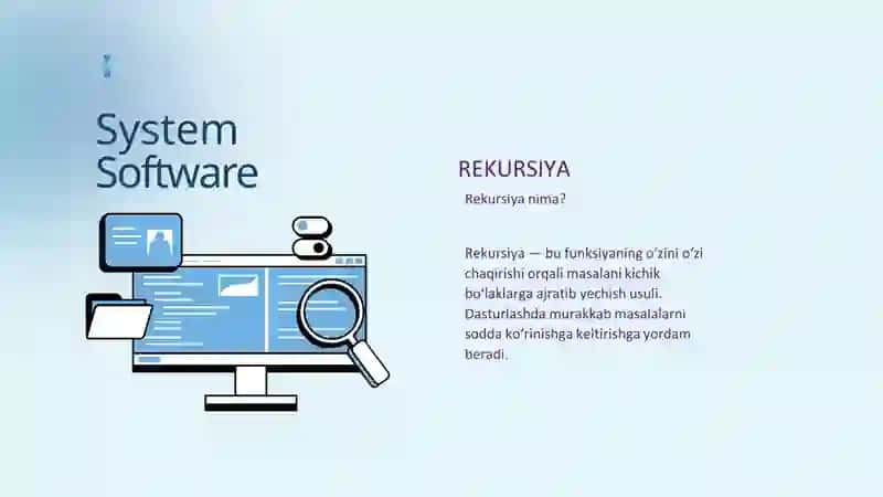 Rekursiya haqida tushuncha 3
