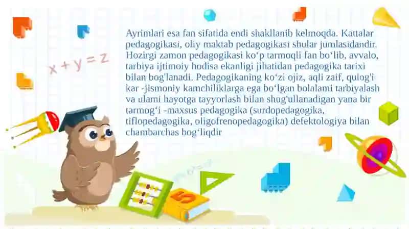 Pedagogika fanining tuzilishi va boshqa fanlar bilan aloqasi 3