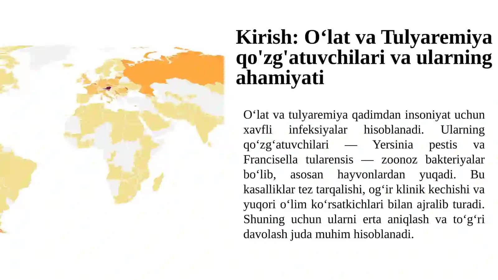O‘lat va Tulyaremiya qo'zg'atuvchilari vaularning ahamiyati 3