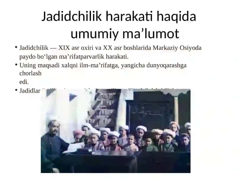 Jadidma’rifatparvarlarining o‘lka ijtimoiy-ma’naviy hayotida tutgan o‘rni 3