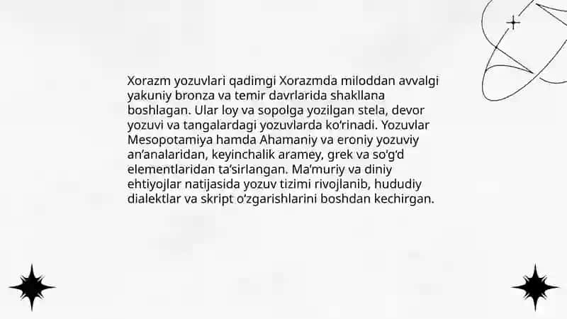 Qadimgi yozuvlar haqida (Xorazm, Kushon, Baqtriya, Eftal yozuvlarining tarixi) 3