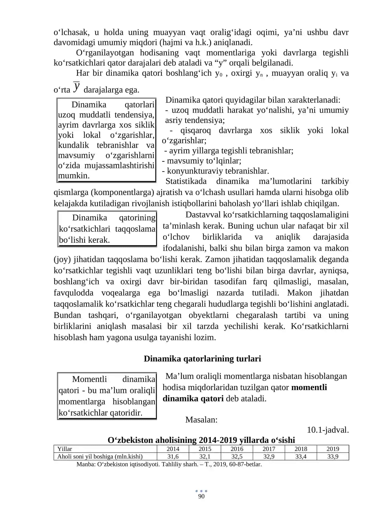 Dinamikani statistik o‘rganish usullari 3