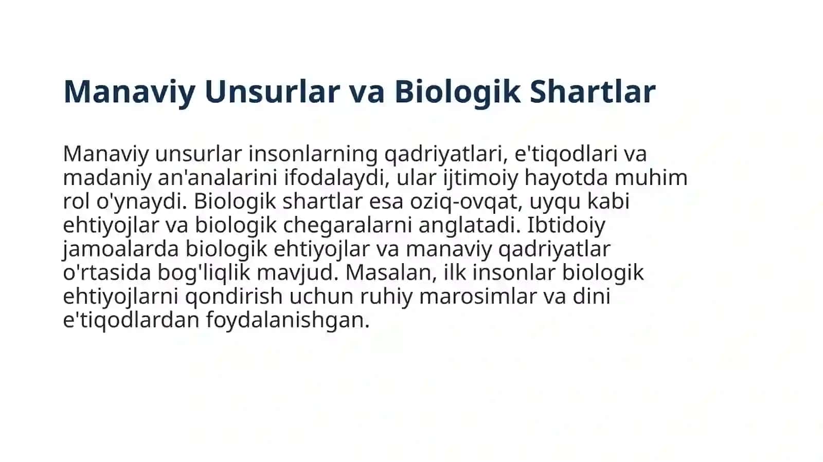 Ibtidoiy jamoa davrida ilk manaviy unsurlarning paydo bolishi 3