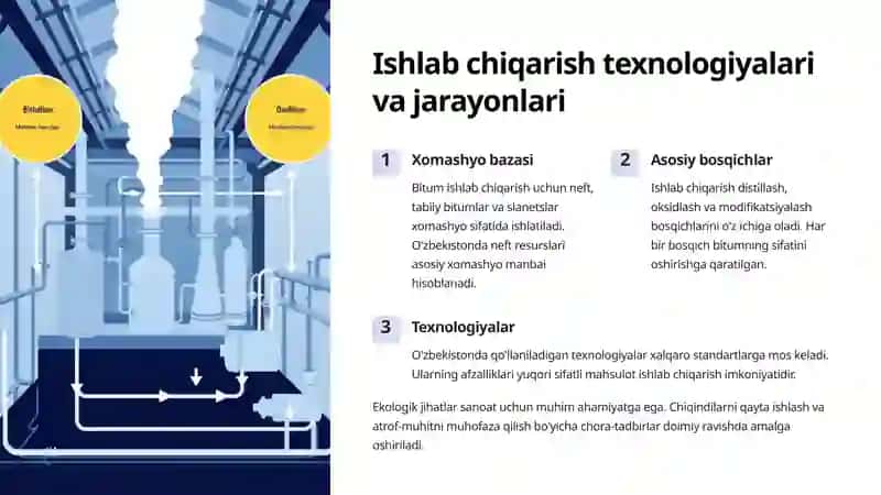 O'zbekistonda bitum materiallari ishlab chiqarish sanoati 3