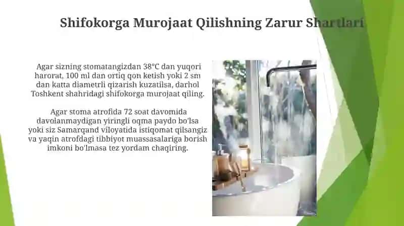 Xerurgik stomani parvarish qilish 3