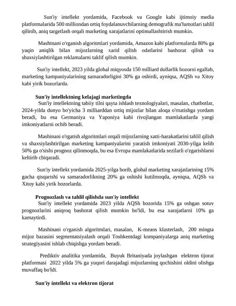 Sun'iy intellekt texnologiyalarining ro'li 3