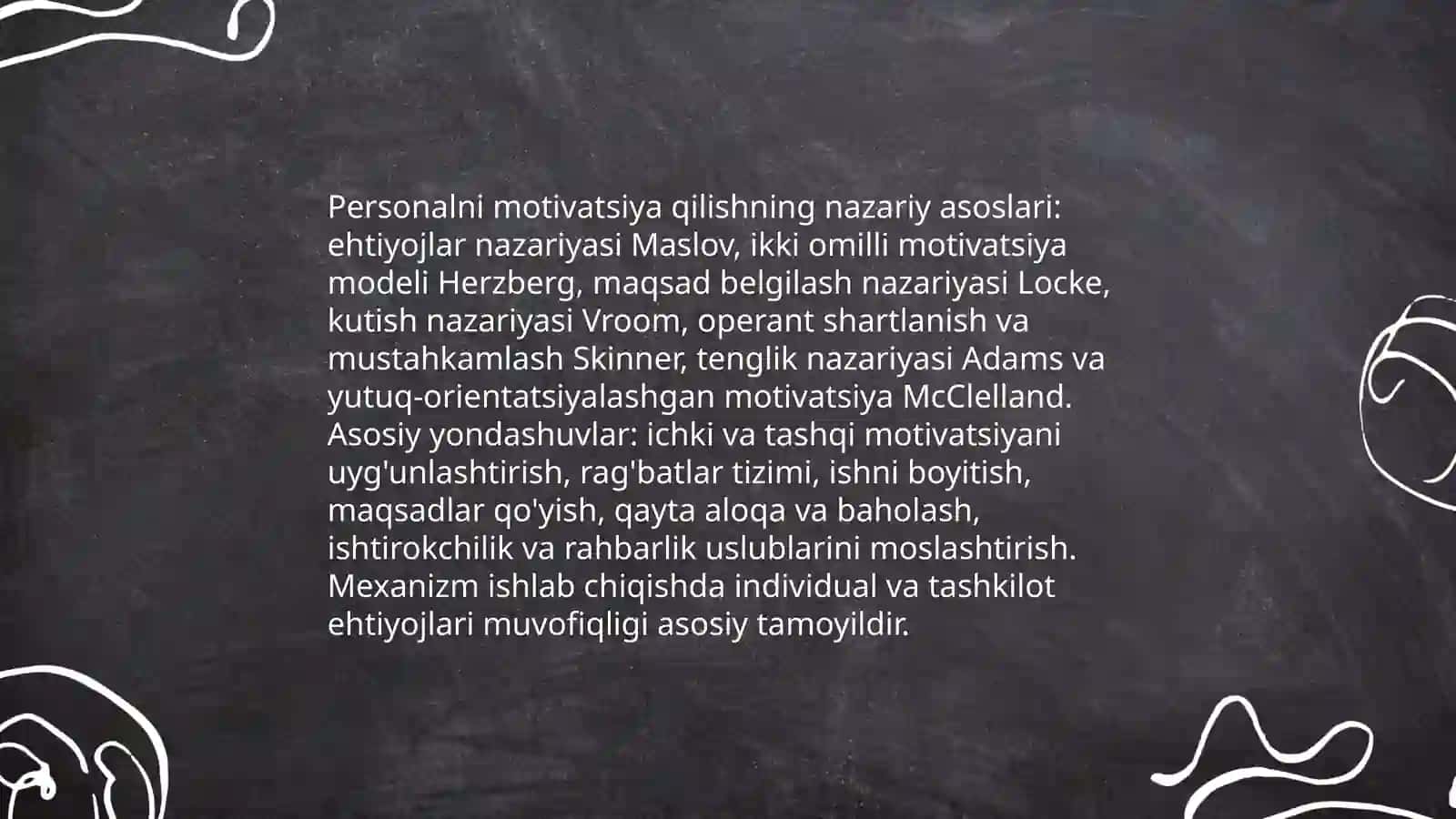 Personalni motivatsiya qilishning mexanizimini ishlab chiqish 3