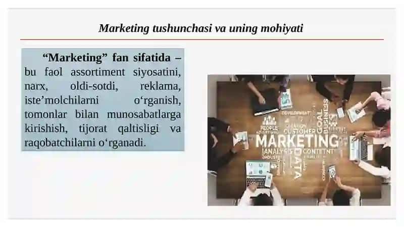 Marketingning asosiy tushunchalari va marketing jarayoni 3