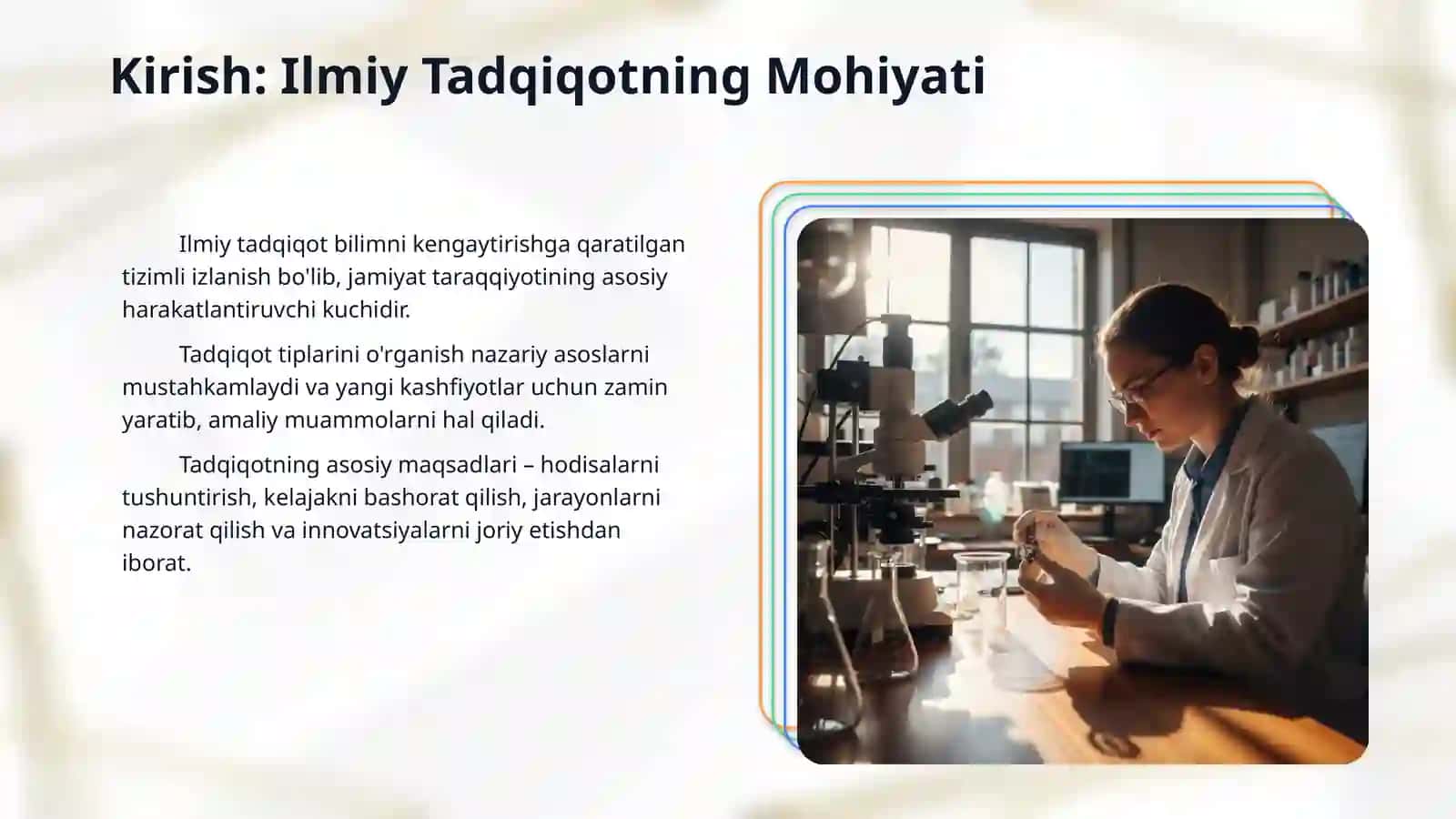 Ilmiy tadqiqotning namoyon bo'lish tiplari 3