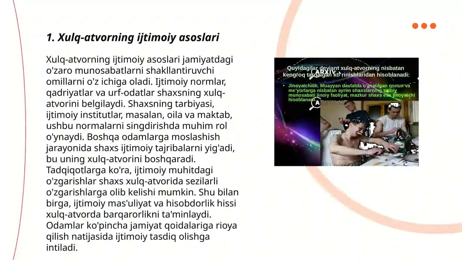 Deviant xulq- Ijtimoiy-pedagogik muammo sifati 3