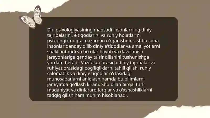 Din psixiologiyasi predmeti va rolini organish 3