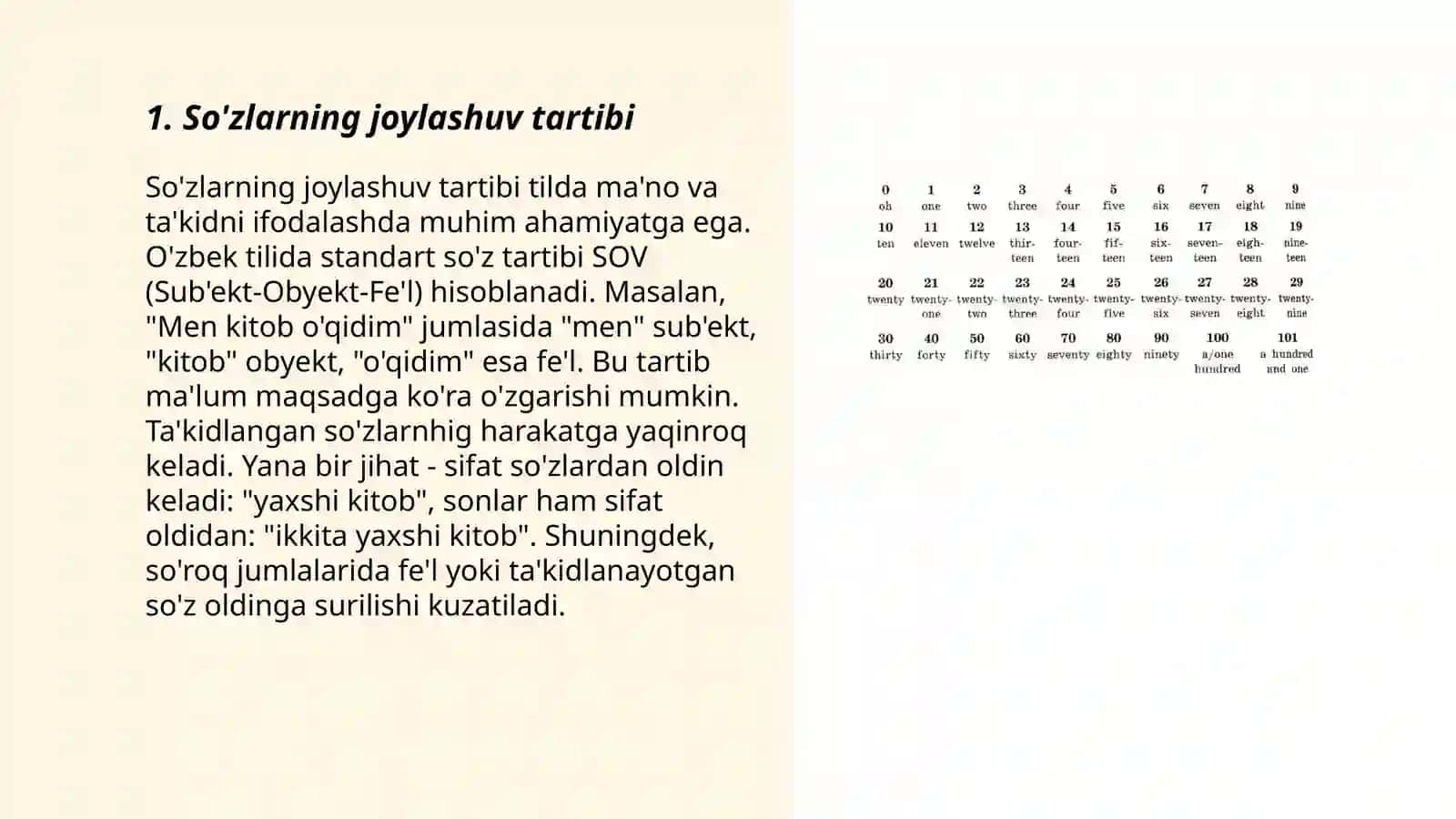 Sintaktik uslubiyat(so'z tartibi undalmalarning uslubiy xususiyatlari) 3