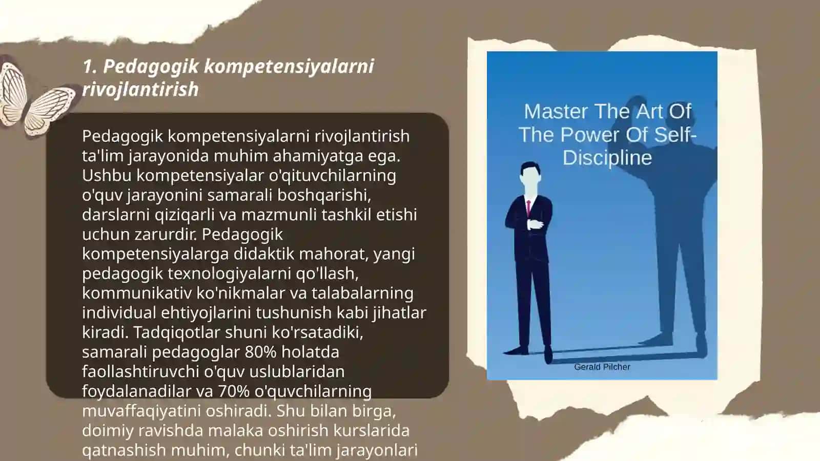 Pedagogik kompetensiyalarni rivojlantirish 3