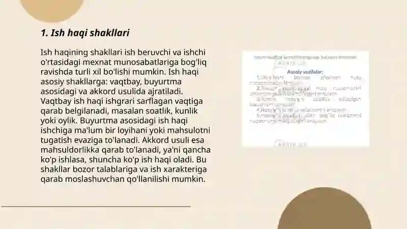 Daromad shakllari va turlari 3
