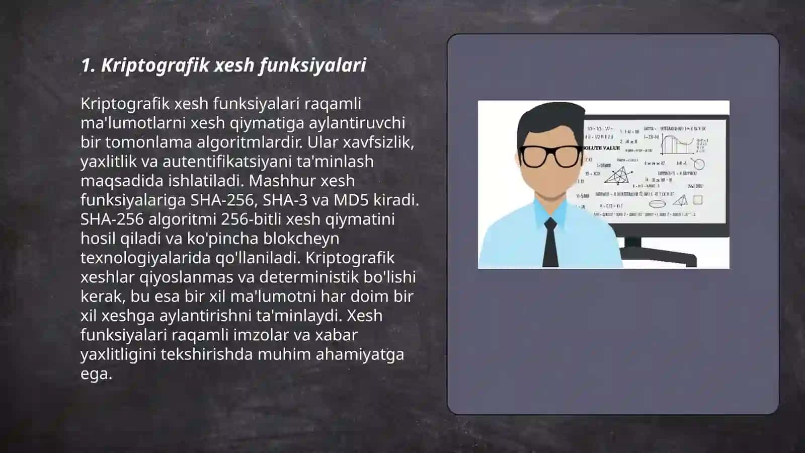 Kriptografik xesh funksiyalari 3