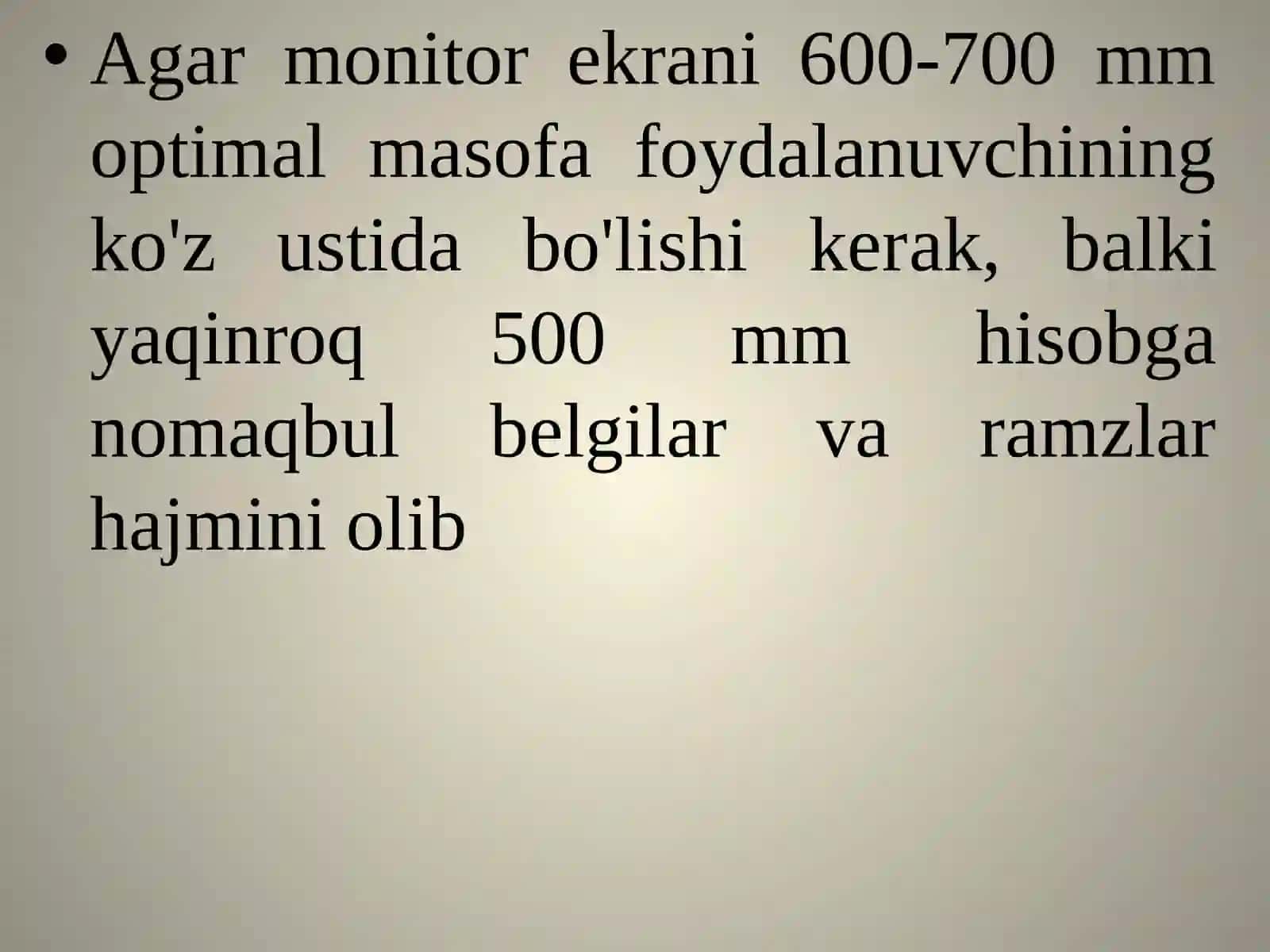 Ergonomika haqida umumiy tushuncha 3