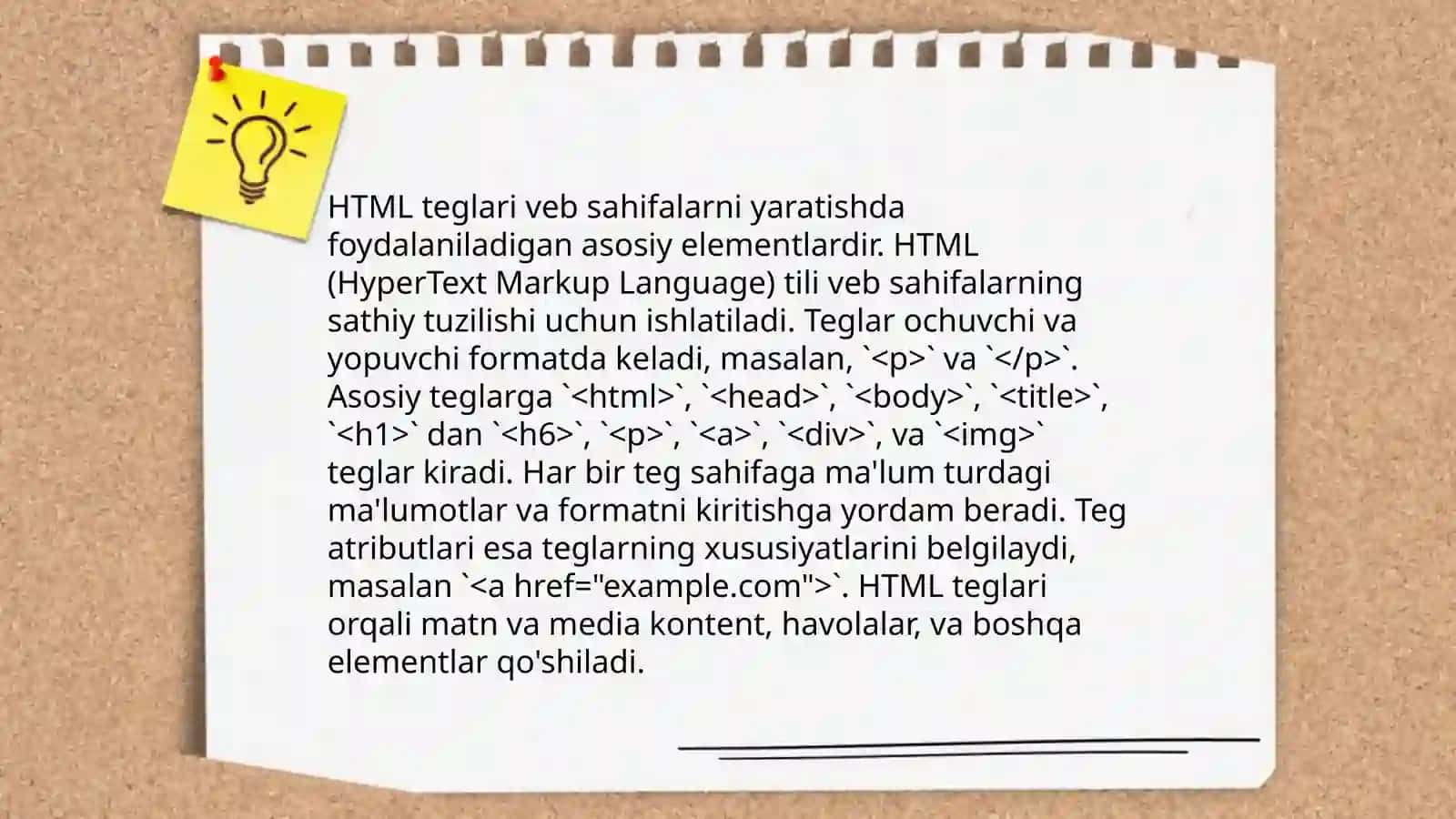 HTML teglari 3
