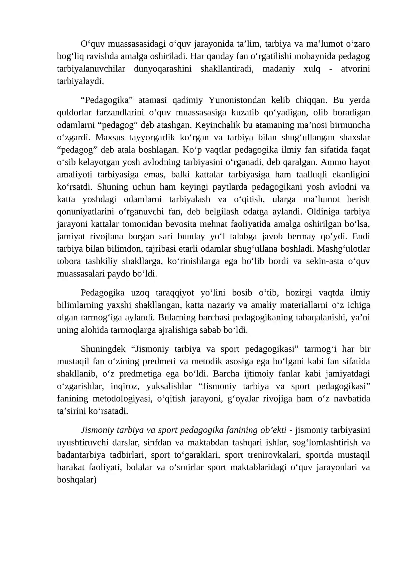 JISMONIY TARBIYA VA SPORT PEDAGOGIKASINING UMUMIY ASOSLARI 3