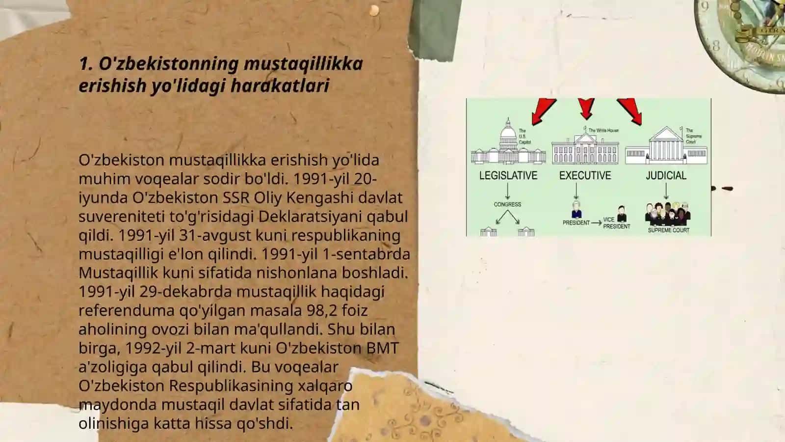 Mustaqillikka erishish arafasida O'zbekistondagi ijtimoiy-siyosiy jarayonlar 3