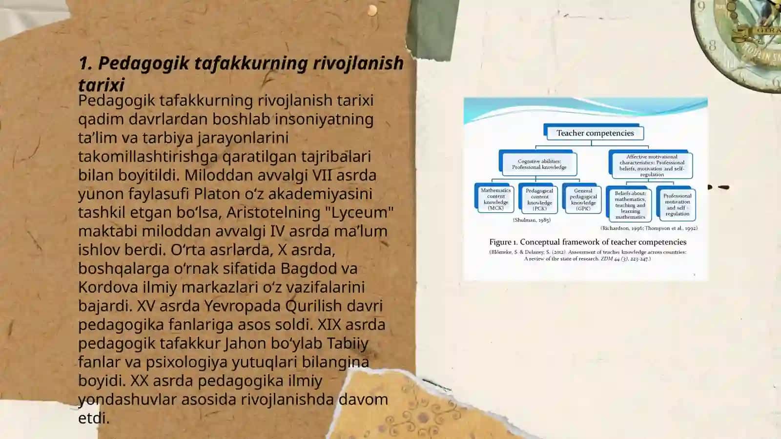 Pedagogik fikrlar va maktablar tarixida òqituvchi mahorati masalalari 3