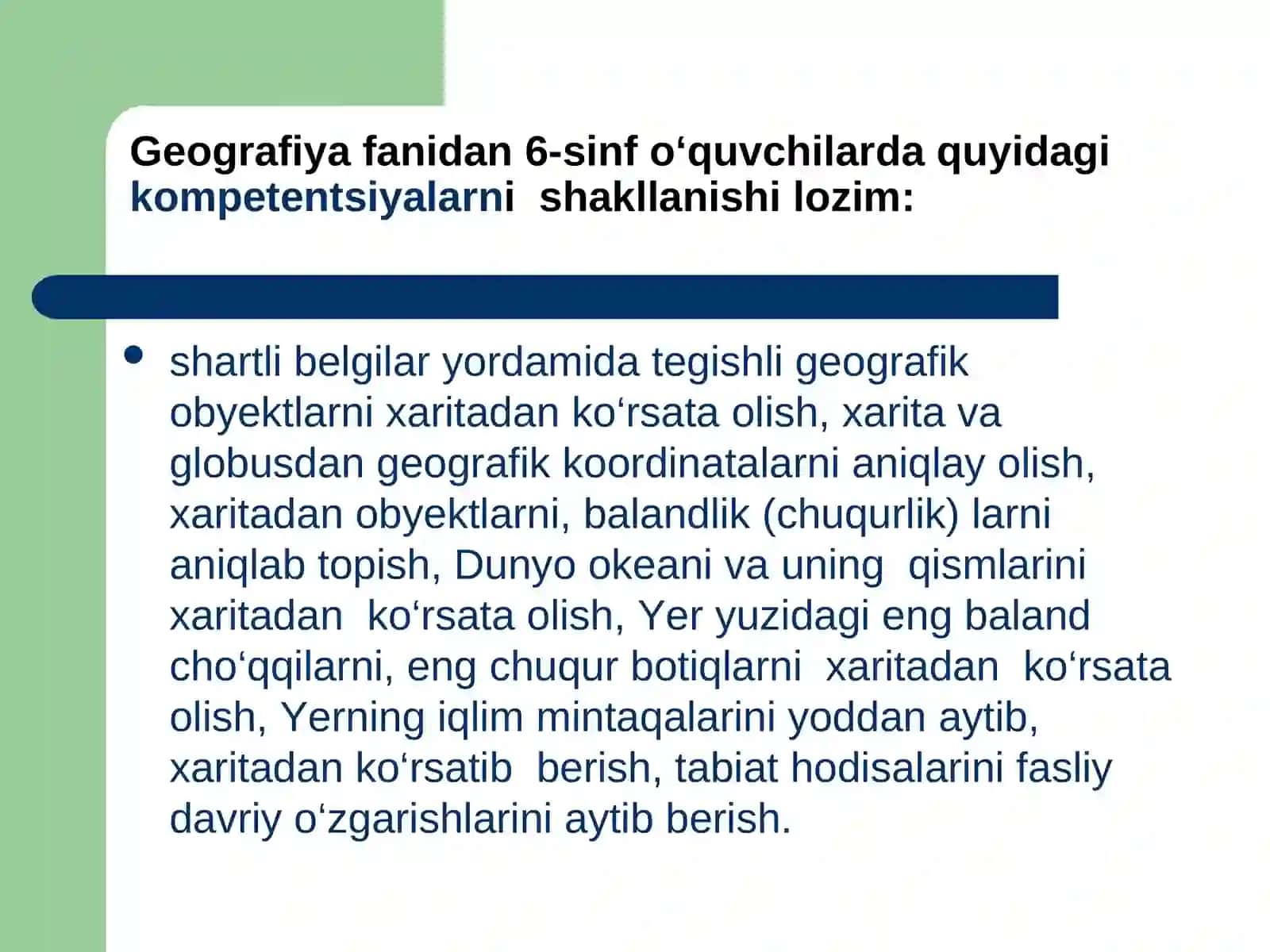Geografiya darslarida o‘quvchilarda kompetentsiyalarni shakllantirish 3