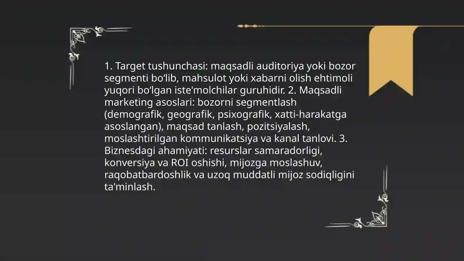 Marketingda targeting 3
