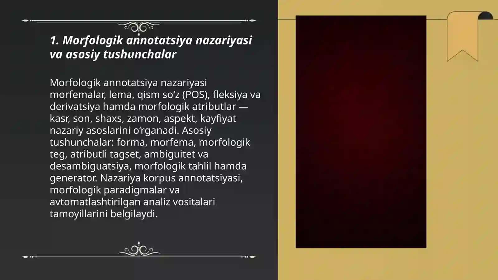 Morfologik annotatsiya va uning amaliy qoʻllanilishi 3