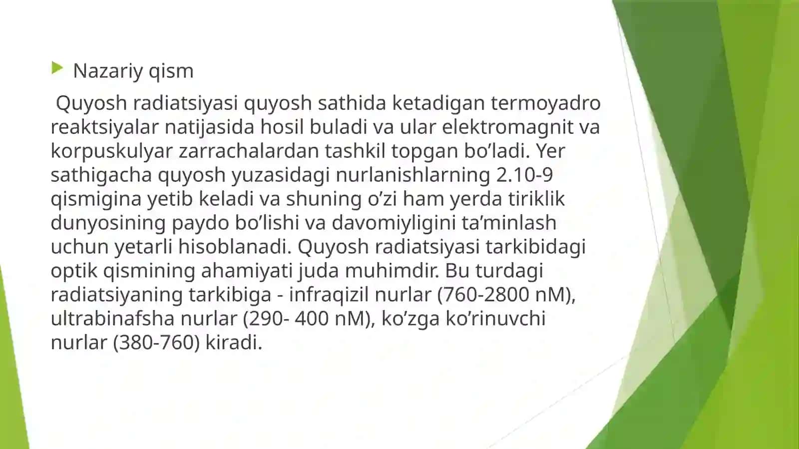 infraqizil radiatsiya jadalligini tekshirish usullari 3