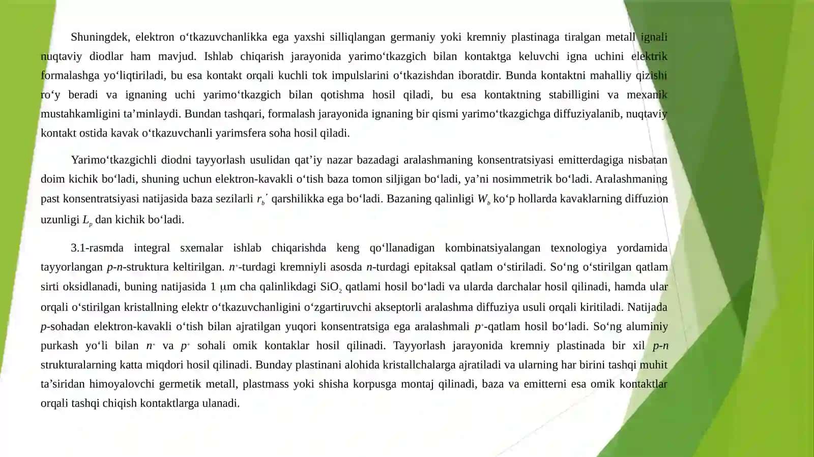 Yarimo‘tkazgichli diodlar 3
