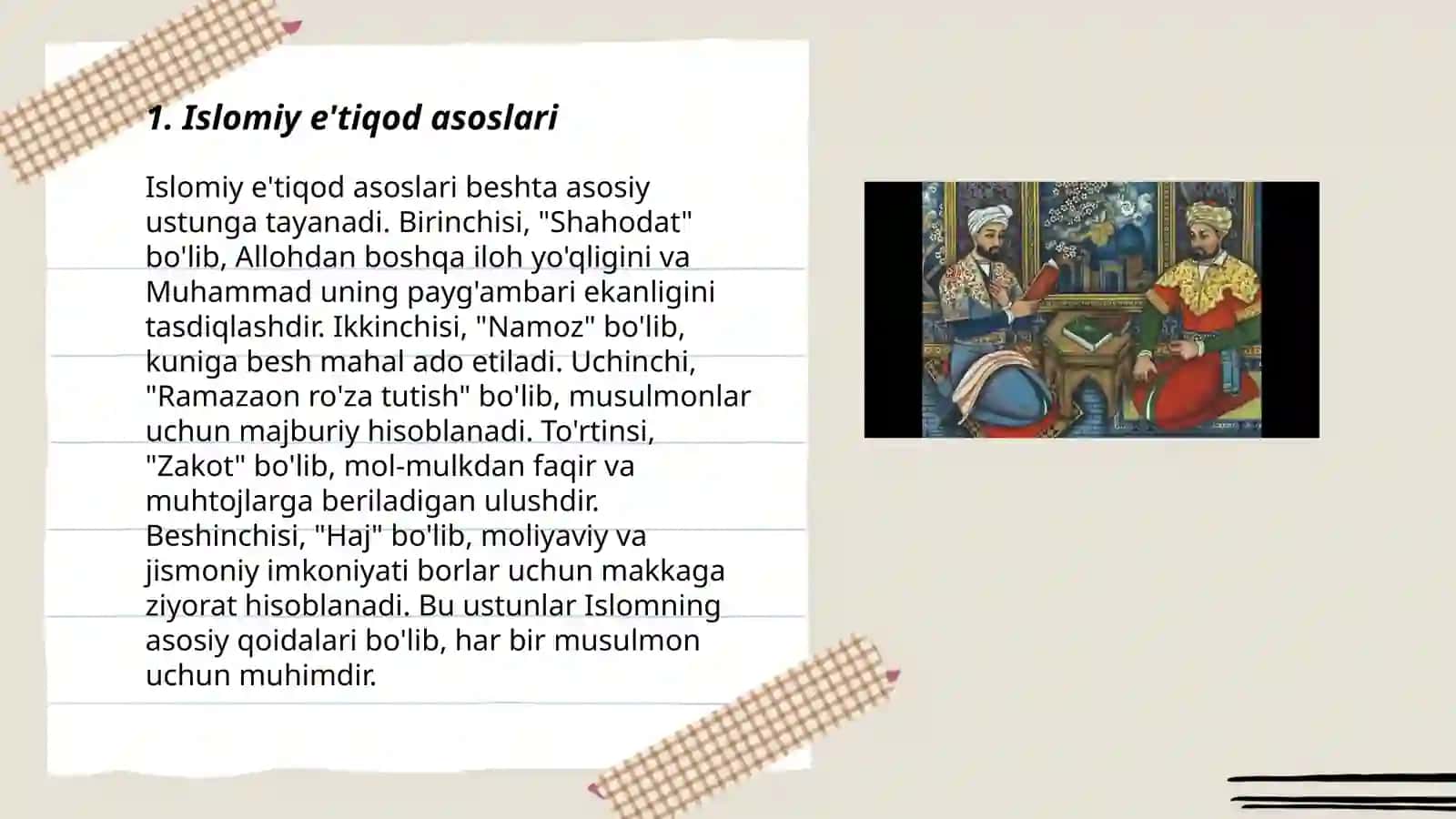 Islomiy e'tiqod asoslari 3