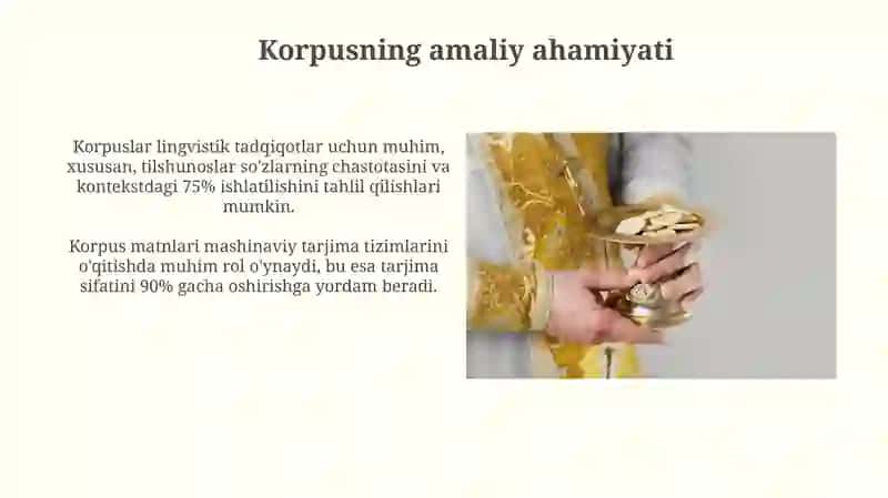 Korpusning amaliy ahamiyati 3