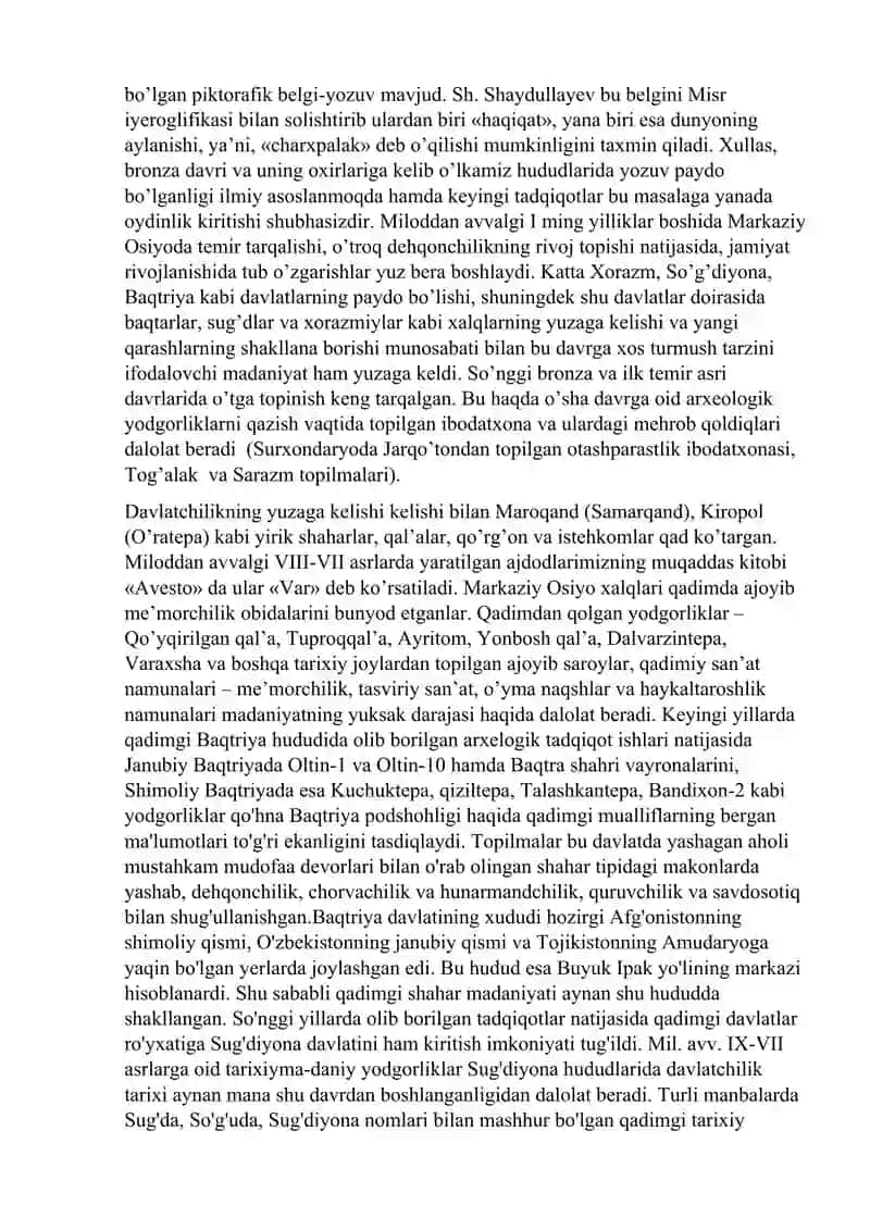 BRONZA VA ILK TEMIR DAVRI MADANIYATI VA SAN'ATI 3