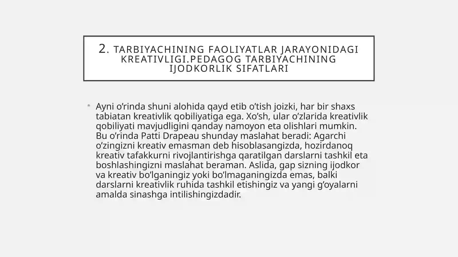 Boʻlajak maktabgacha ta'lim pedagoglarining kreativ qobiliyatlarini rivojlantirish 3