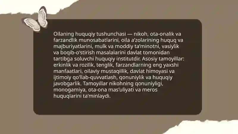 Oilaning huquqiy asoslari 3