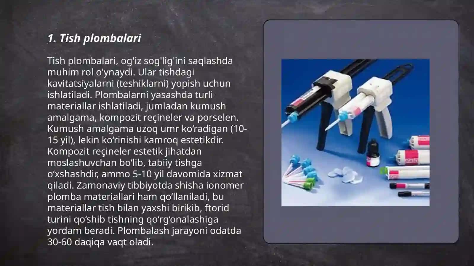 Tish plombalari 3