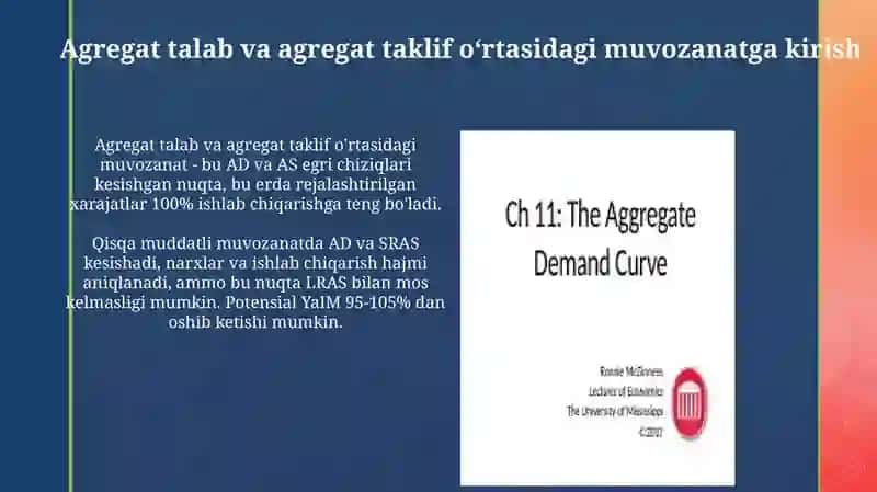 Yalpi talab va yalpi taklif ôratsidagi muoazanatlik 3