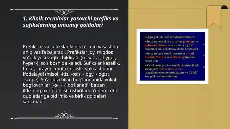 Klinik terminlar yasovchi atama elementlar 3