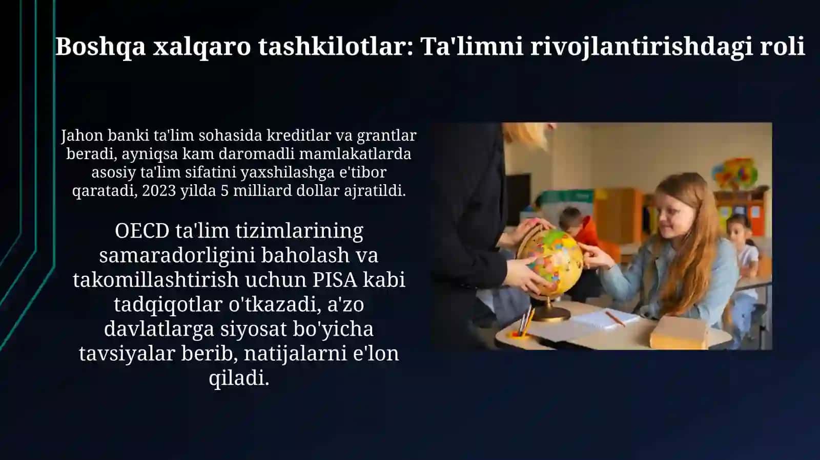 YUNESKO va boshqa xalqaro tashkilotlarning ta’lim sohasini rivojlantirishdagi faoliyati 3