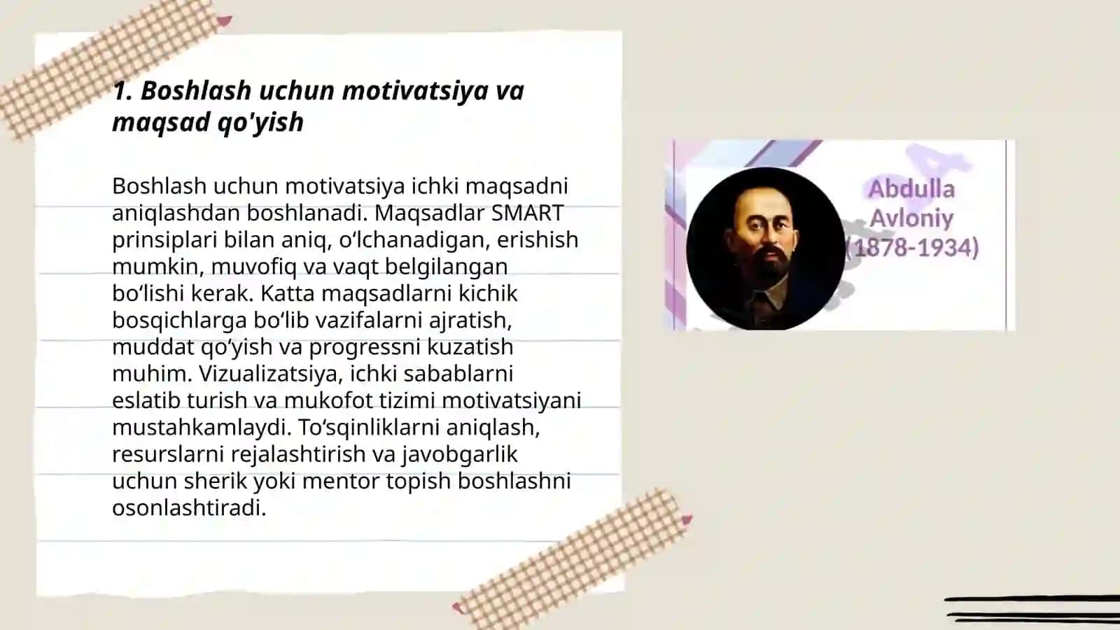 Boshlash uchun motivatsiya va maqsad qo'yish 3