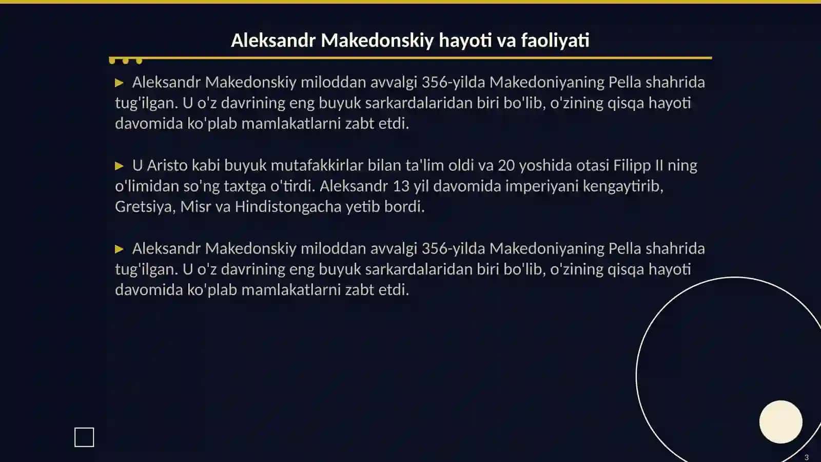 Aleksandr Makedonskiy sharqqa yurishi 3
