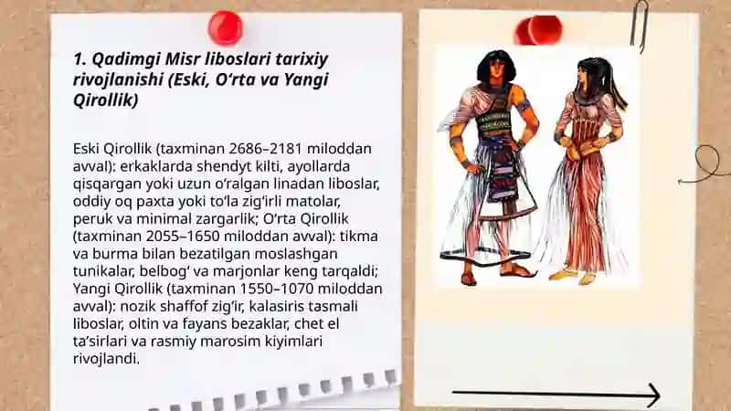 Qadimgi misr liboslari tarixi va nomlanishi 3