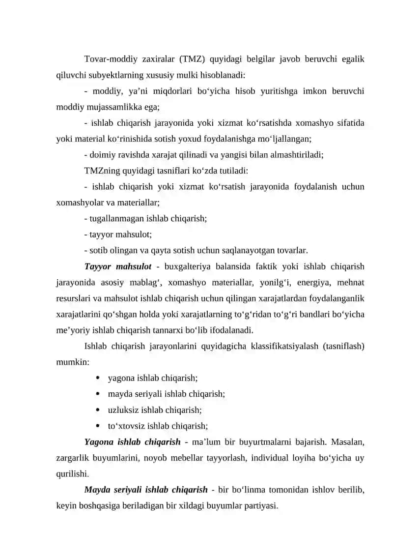 TOVAR-MODDIY ZAXIRALAR 3