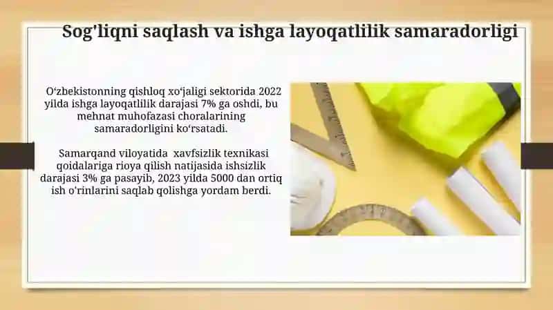 Sog'liqni saqlash va ishga layoqatlilik samaradorligi 3
