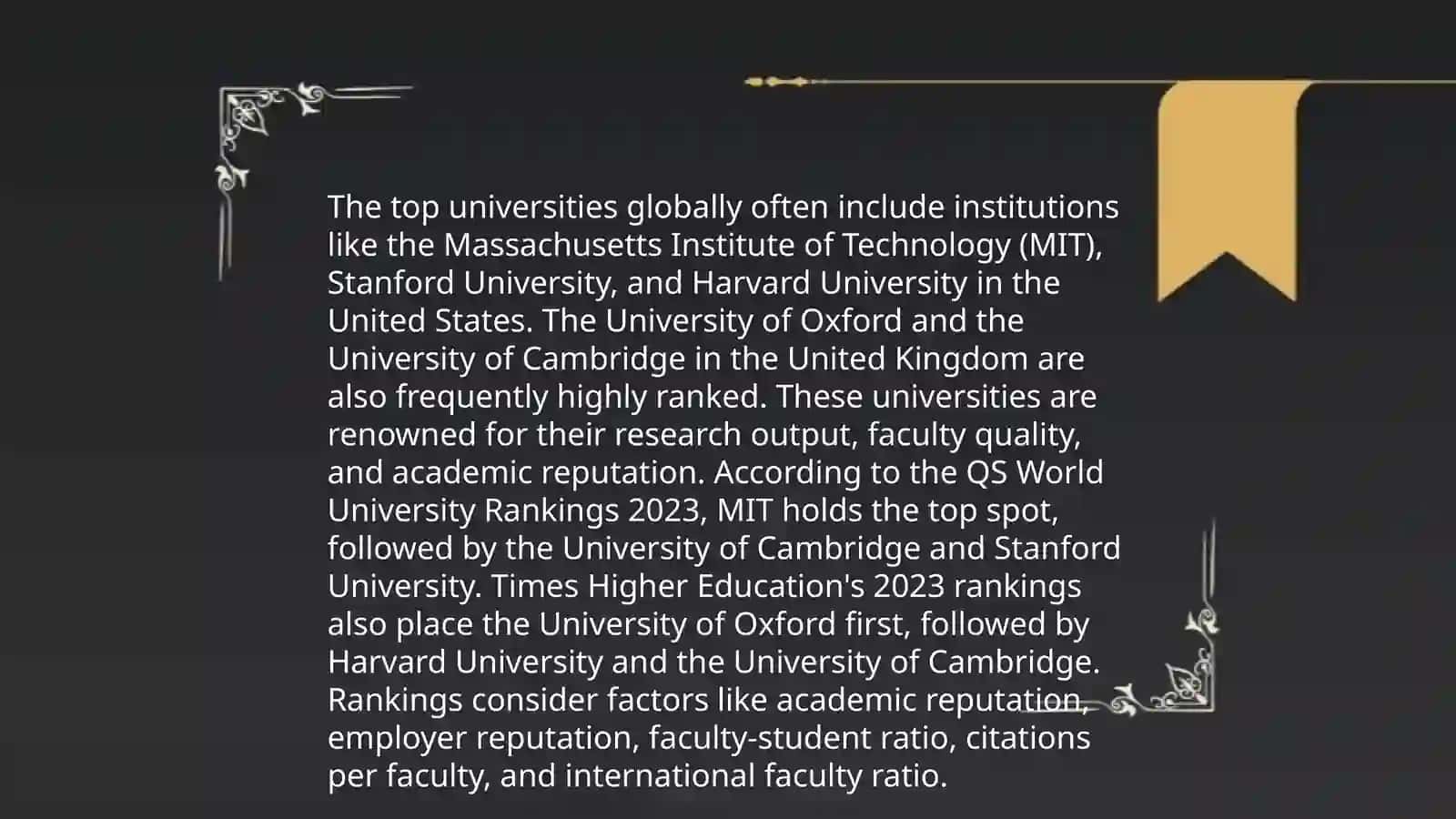 Top Universities in the World 3