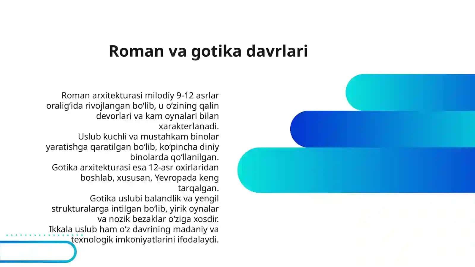ROMAN VA GORIKA ARXITEKTURASINING ASOSIY FARQLARI 3