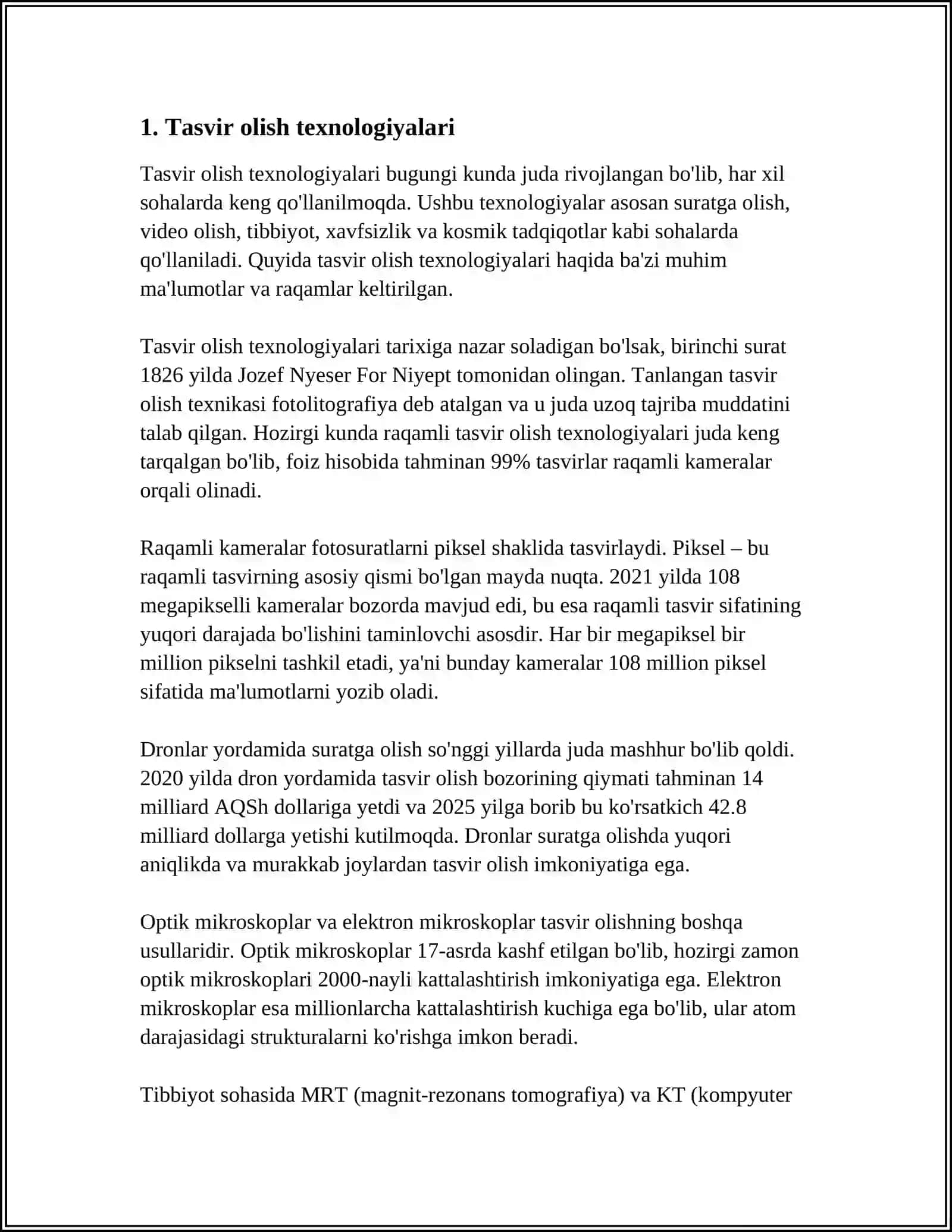 AVTOMOBIL YO'LLARINI QIDIRUVIDA TASVIR OLISH ASOSINI YARATISH USULLARI 3