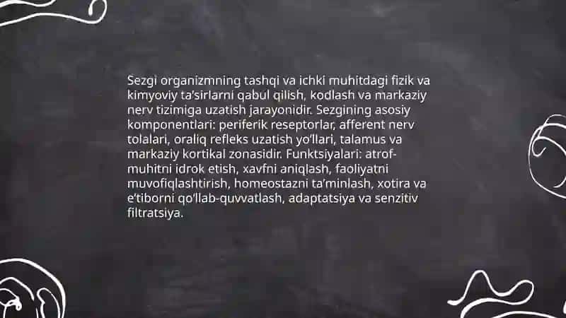 Sezgi haqida umumiy tushuncha va uning nerv-fiziologik asoslari 3