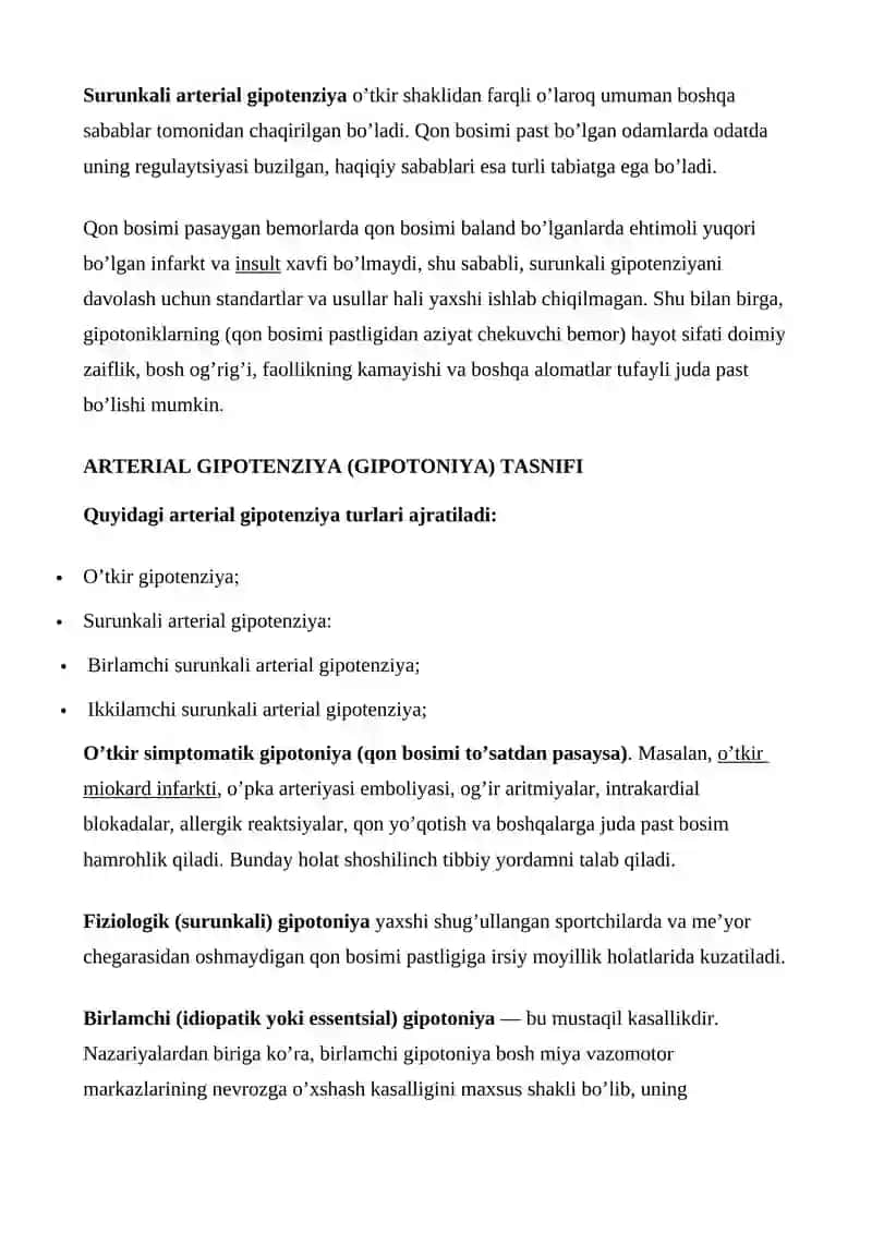 O'TKIR GIPOTONIYA HOLATLARIDA QO'LLANILADIGAN DORI VOSITALAMI RATSIONAL BUYURISHGA KLINIK FARMAKOLOGIK YONDOSHUV 3