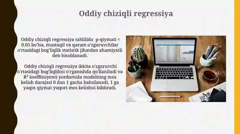 Ma’lumotlar tahlilida statistik usullar 3
