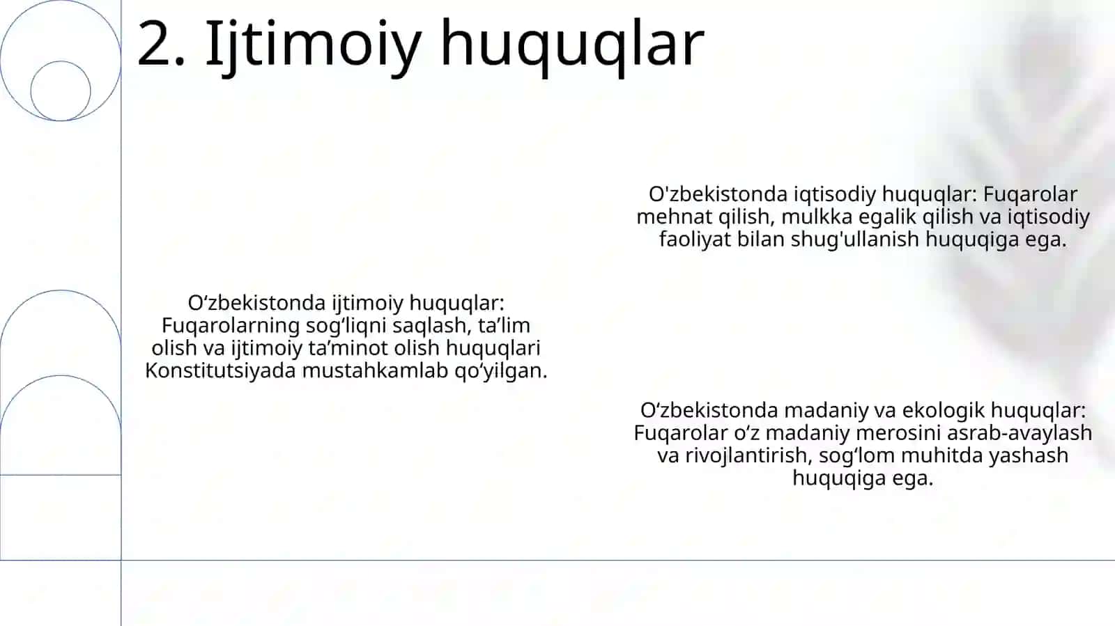 Ózbekiston Respublikasi Fuqarolarining Iqtisodiy,Ijtimoiy,Madaniy Va Ekologik Huquqlari 3